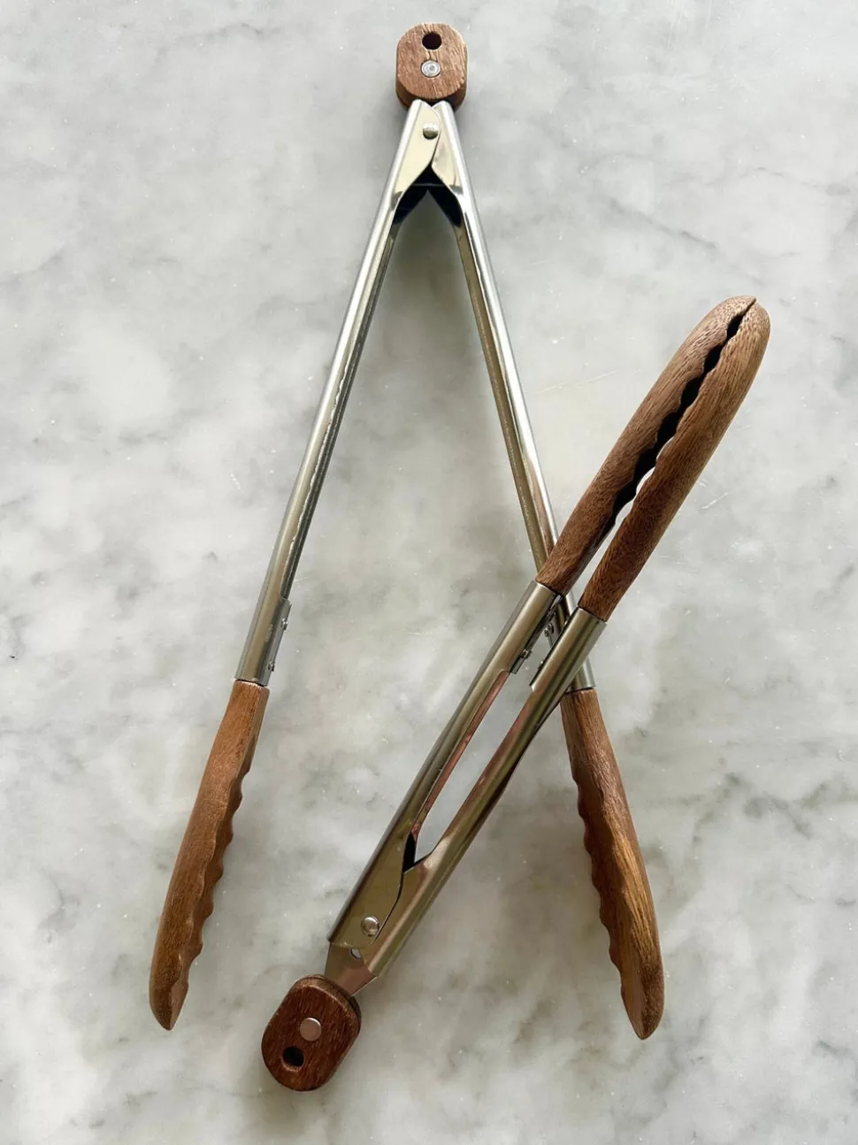 Acacia Wood Tongs, Set of 2