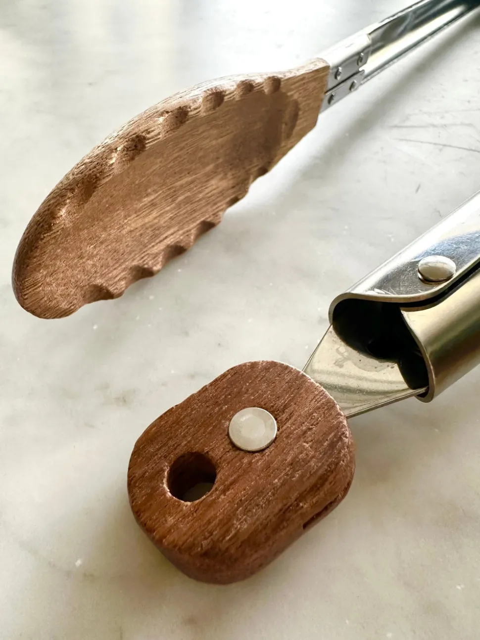 Acacia Wood Tongs, Set of 2