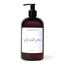 Amber Plastic Shampoo - 16 oz