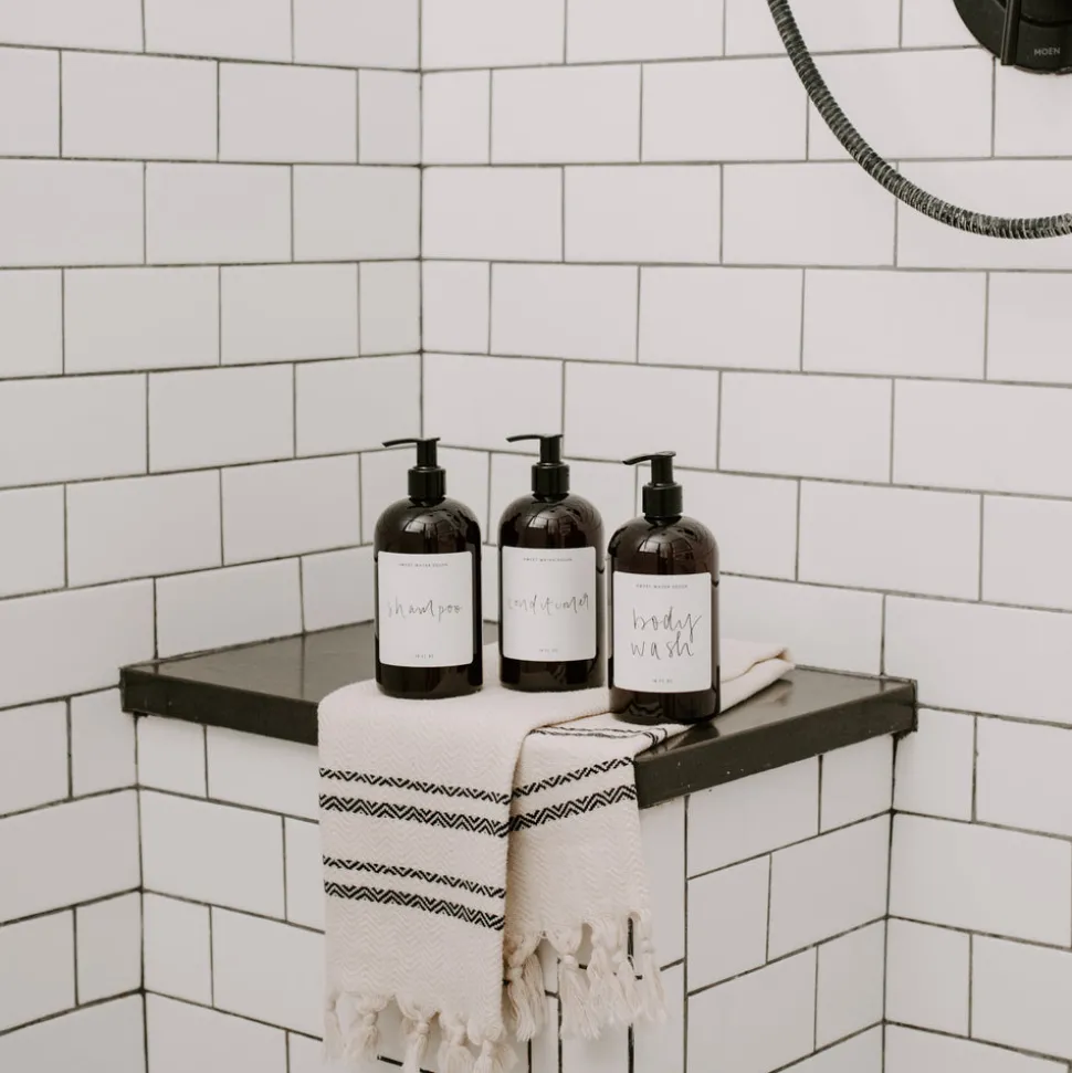 Amber Plastic Shampoo - 16 oz