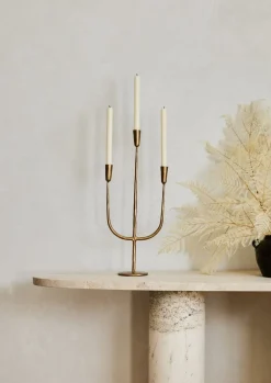 Antique Gold Candelabra Candle Holder
