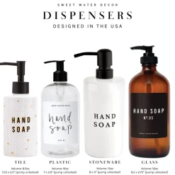 Black Stoneware Hand Soap - 15 oz