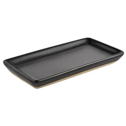 Black Stoneware Tray | Soap Dispenser Tray | Sweet Water Decor