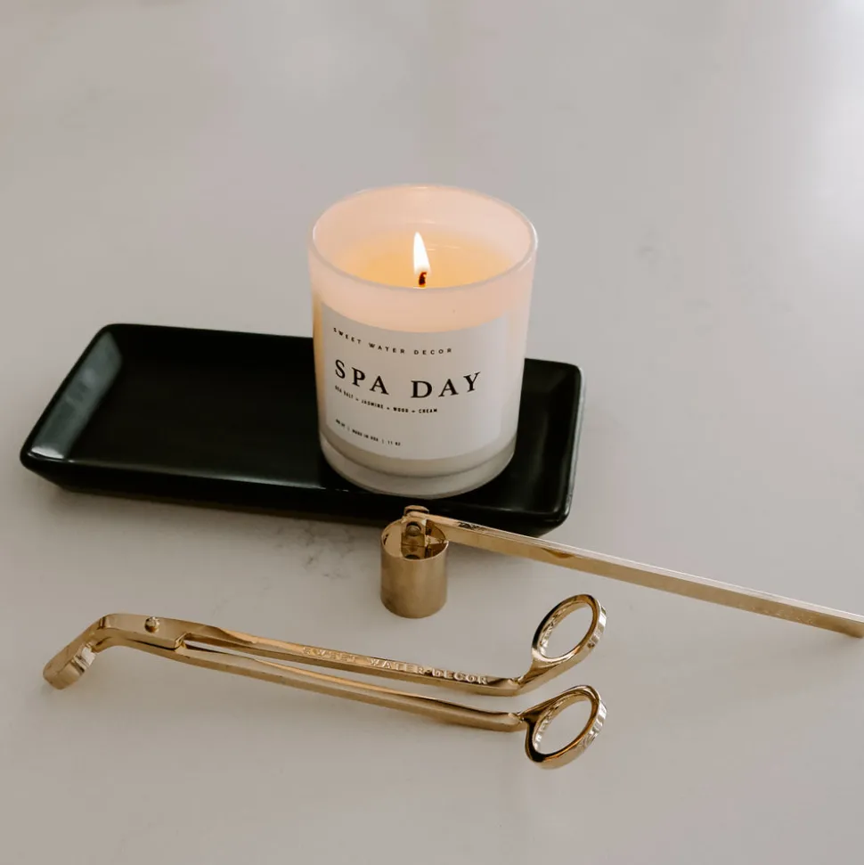 Black Stoneware Tray | Soap Dispenser Tray | Sweet Water Decor