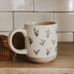 Brown Leaves 14 oz Mug