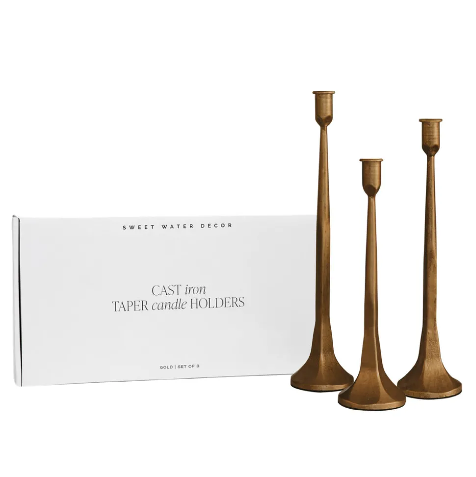 Cast Iron Taper Candle Holders