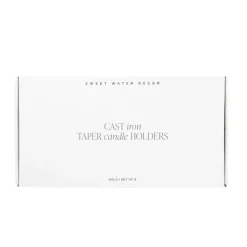 Cast Iron Taper Candle Holders