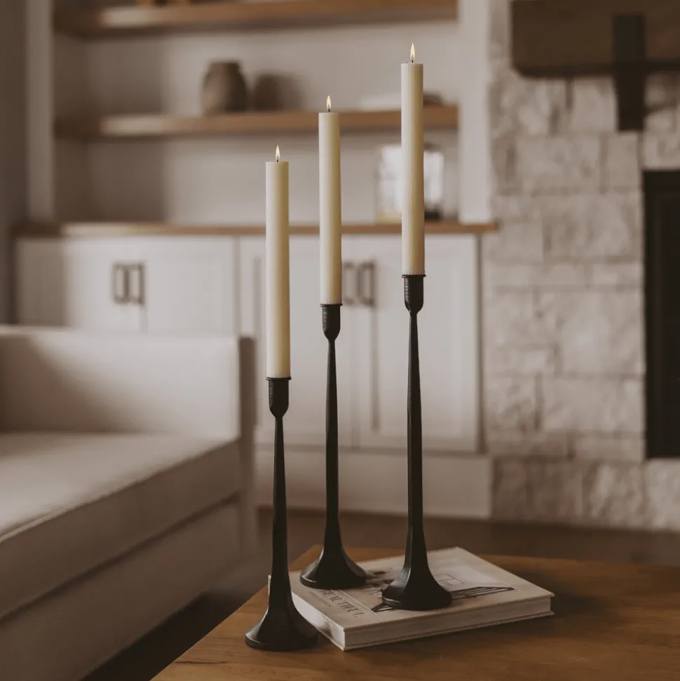 Cast Iron Taper Candle Holders