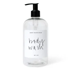 Clear Plastic Body Wash - 16 oz