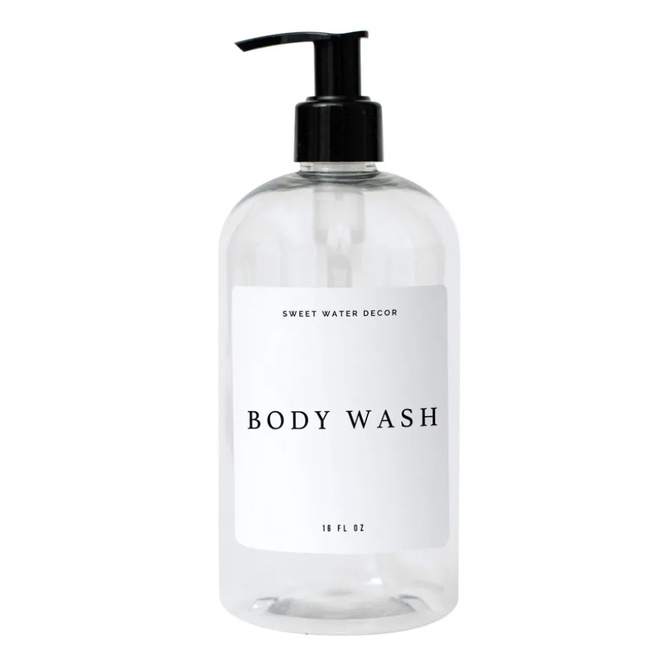 Clear Plastic Body Wash - 16 oz