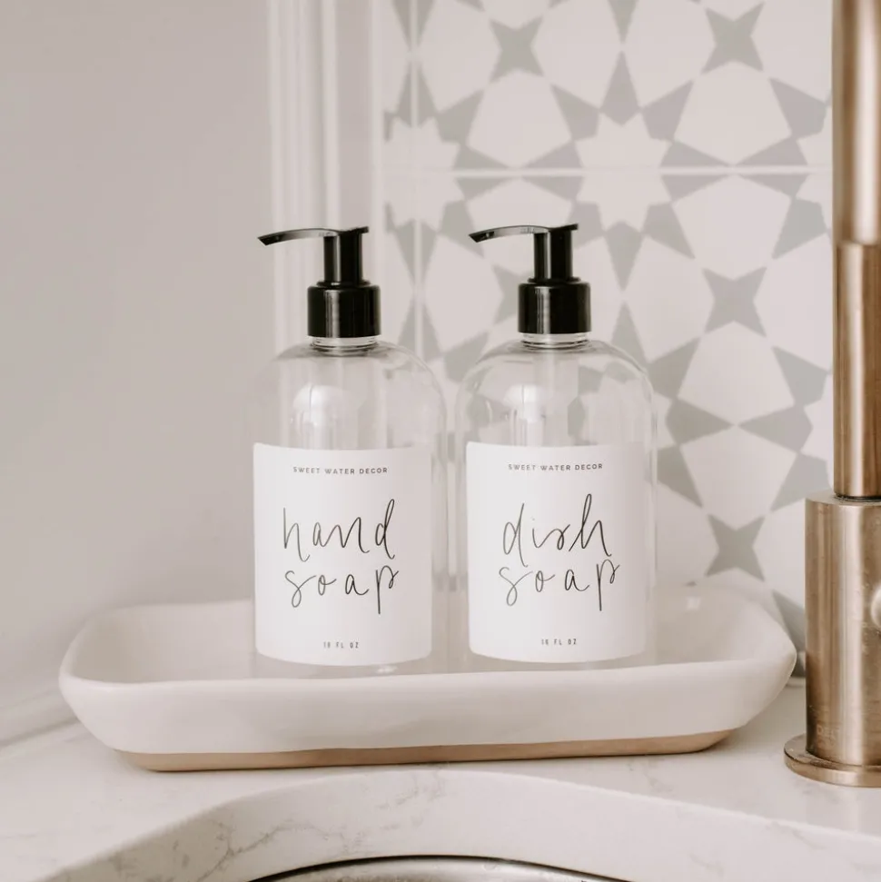 Clear Plastic Countertop Set of 2 - 16 oz