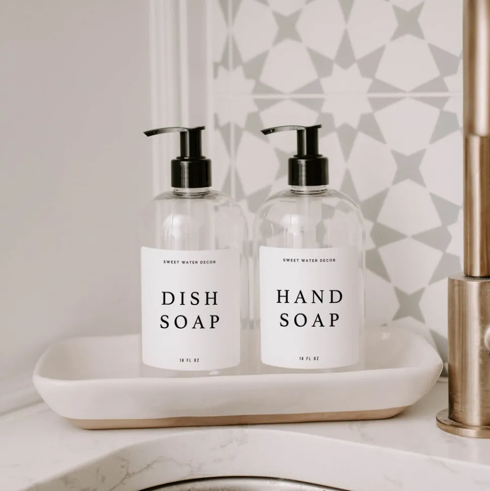 Clear Plastic Countertop Set of 2 - 16 oz