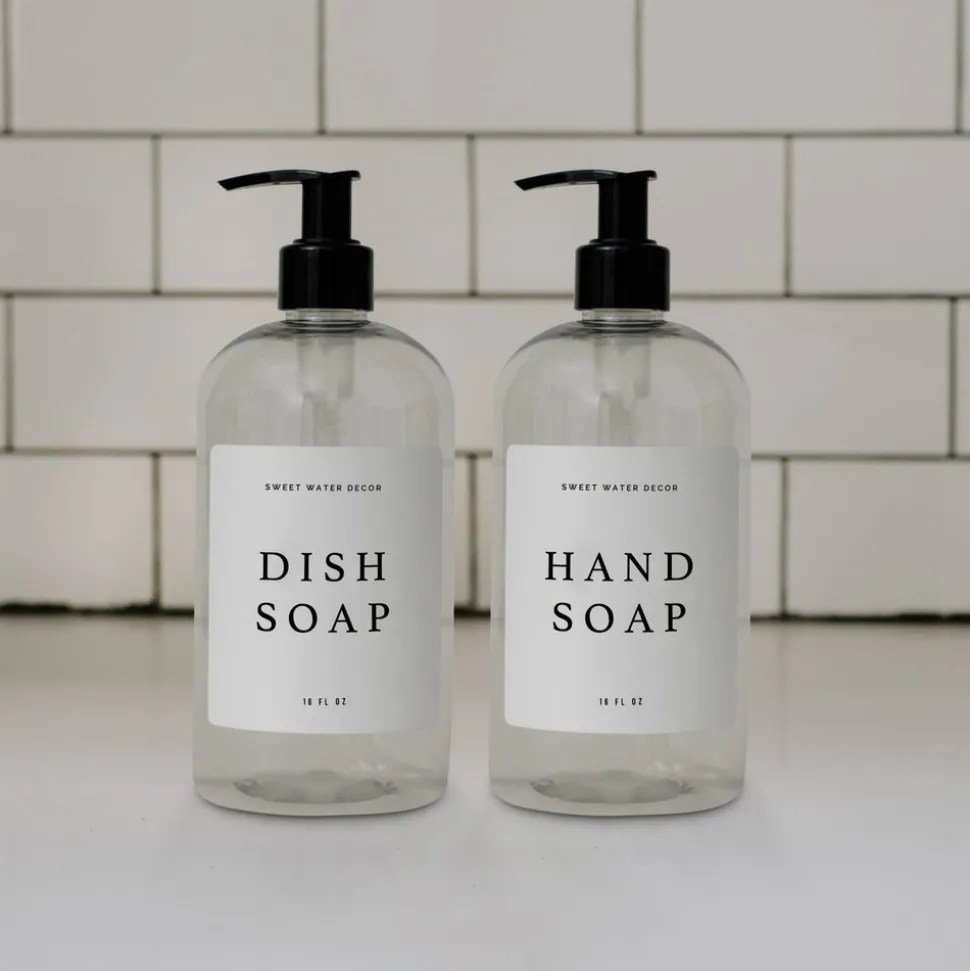 Clear Plastic Countertop Set of 2 - 16 oz