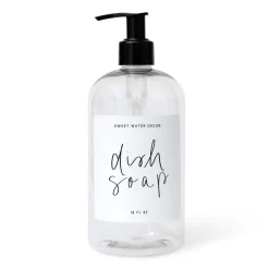 Clear Plastic Dish Soap - 16 oz
