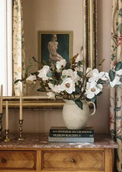 Cream Magnolia Fake Flower Branch