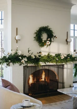 Cream Magnolia Fake Flower Branch