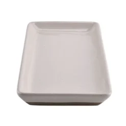 CREAM STONEWARE TRAY