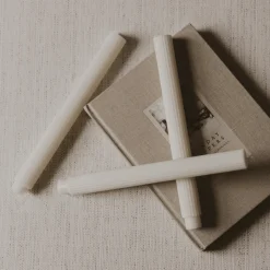 Fluted Taper Candles - Set of 3