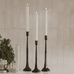 Fluted Taper Candles - Set of 3