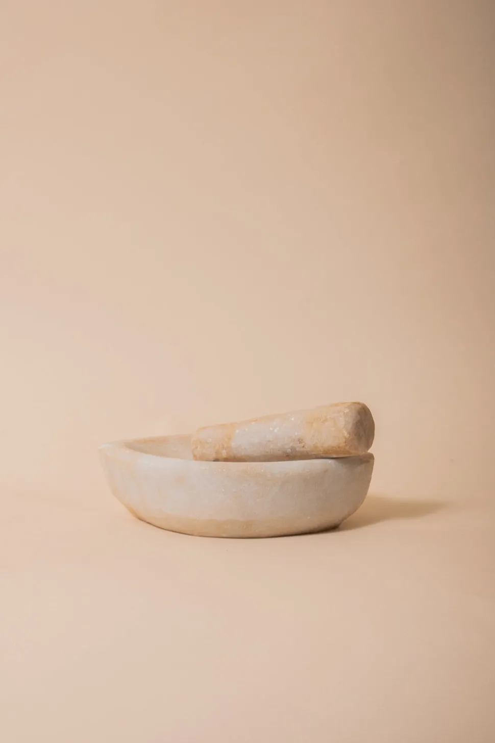Found Marble Mortar and Pestle