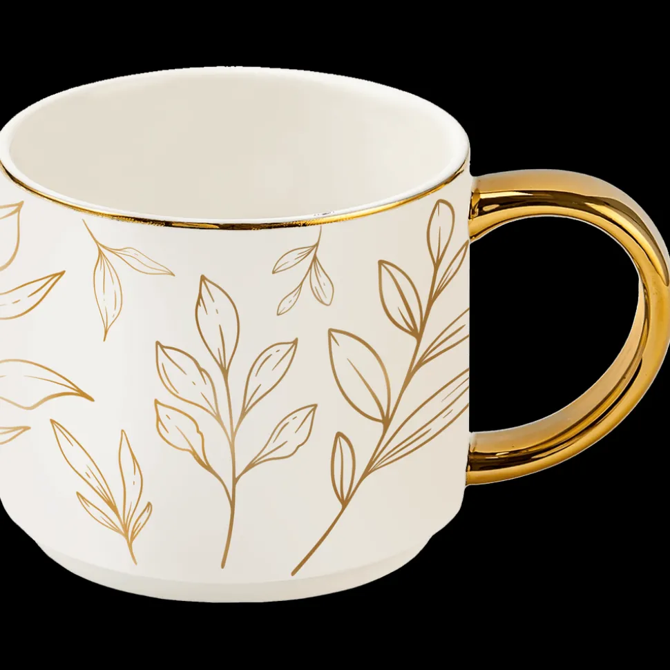 Gold Leaves 14 oz Mug