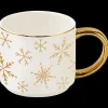Gold Snowflakes 14 oz Mug