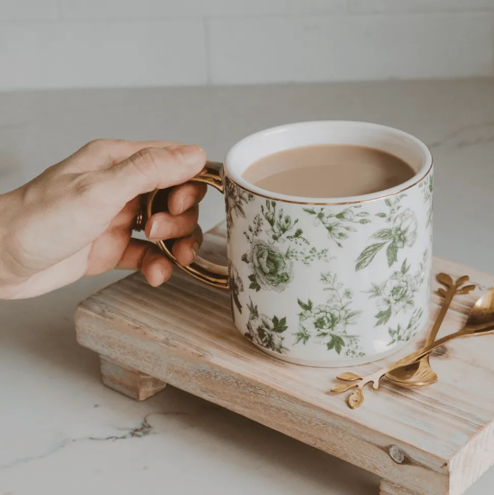 Green Delft 14 oz Mug