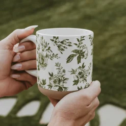 Green Delft 14 oz Mug