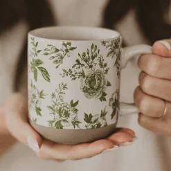 Green Delft 14 oz Mug