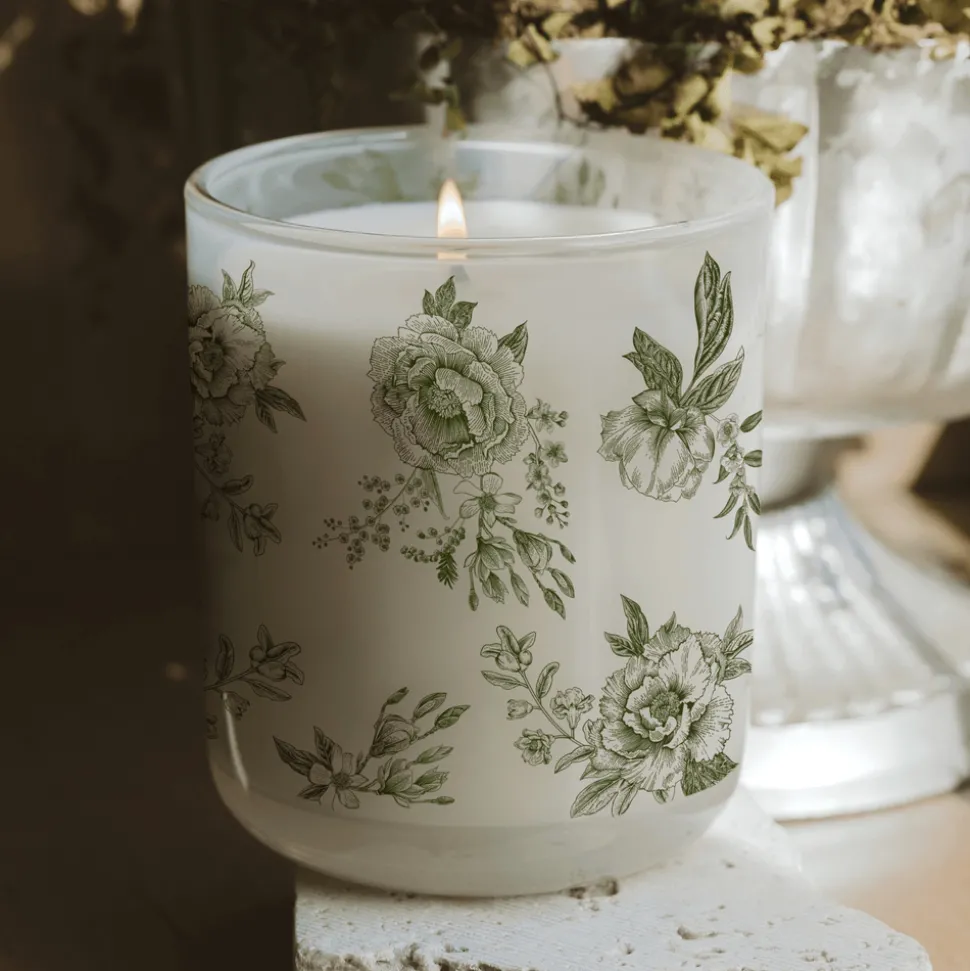 Green Floral - 12 oz