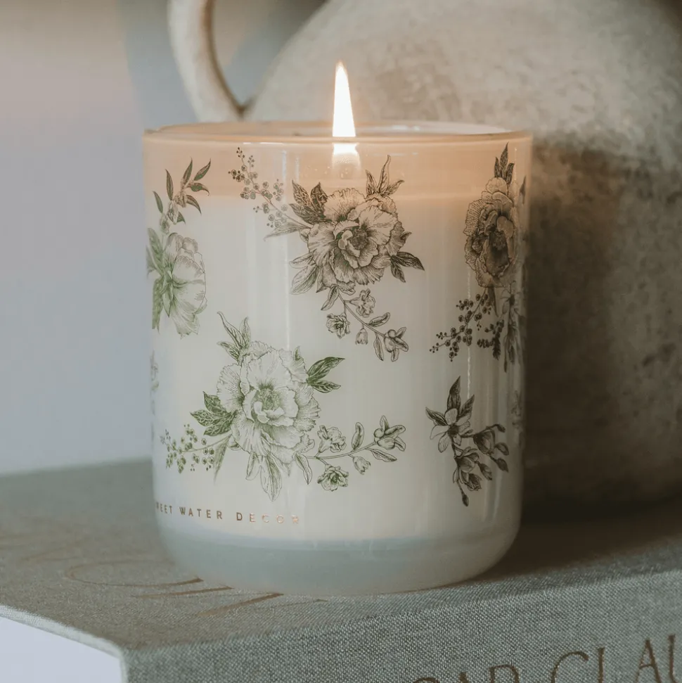 Green Floral - 12 oz