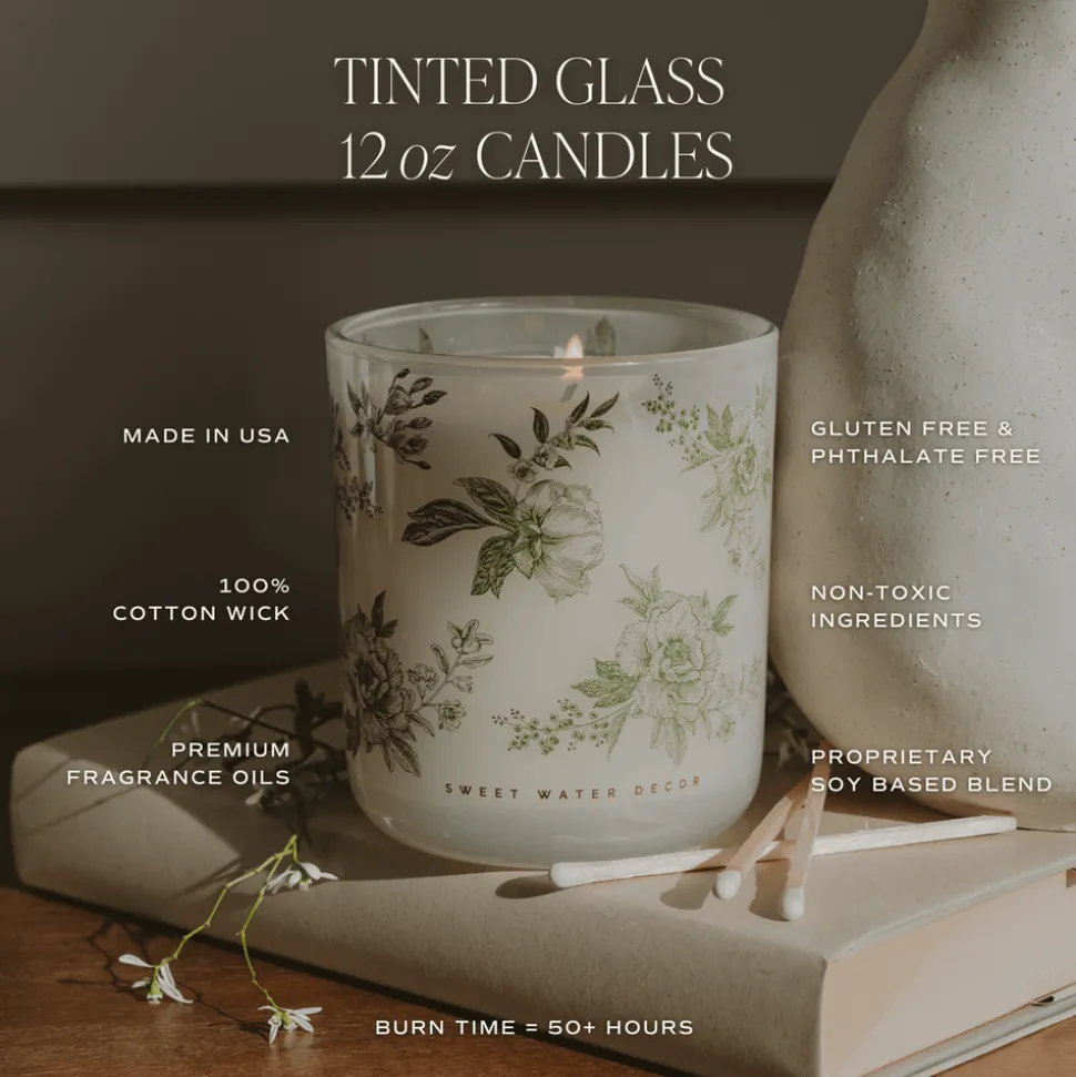 Green Floral - 12 oz