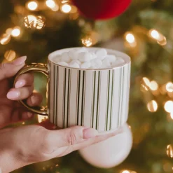 Green Stripe 14 oz Mug