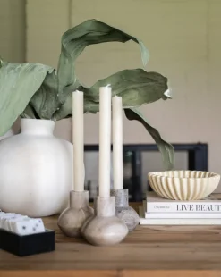 Hadden Marble Taper Holder - Sweet Water Decor