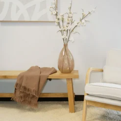 Hammered Glass Vase in Peach - Sweet Water Decor