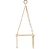 Hand Woven Macrame Wall Hanging with Wooden Shelf