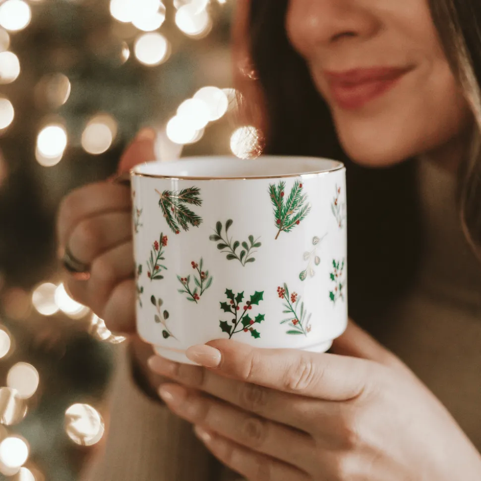 Holiday Greenery 14 oz Mug