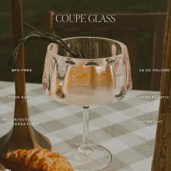 Outdoor Plastic Coupe Drinkware