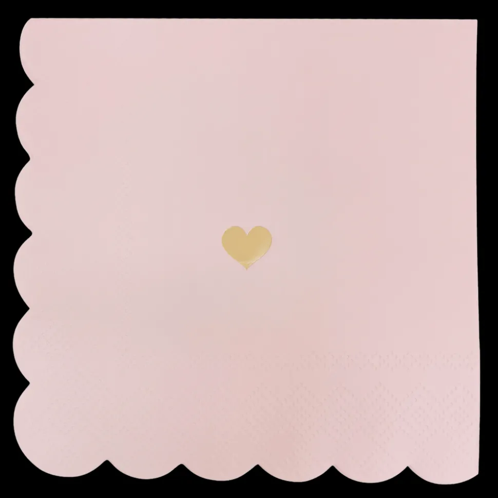 PINK with GOLD HEART