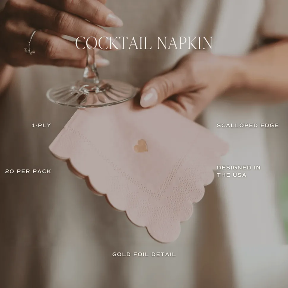 PINK with GOLD HEART