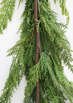 Real Touch Lebanon Cedar Holiday Table Garland - 48