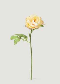 Real Touch Peony in Pale Yellow