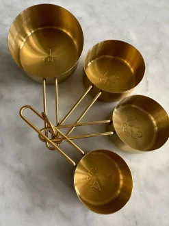 Solid Gold Measuring Cups & Spoons, Set of 9