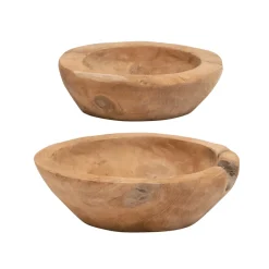 Teak Wood Bowl Set