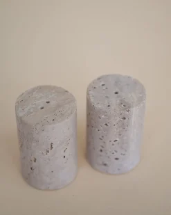 Travertine Salt and Pepper Shaker set - Sweet Water Decor