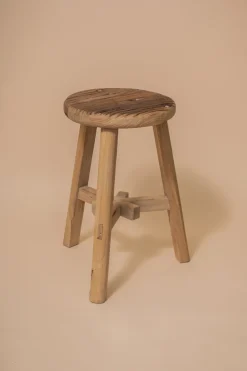 VINTAGE elm STOOL
