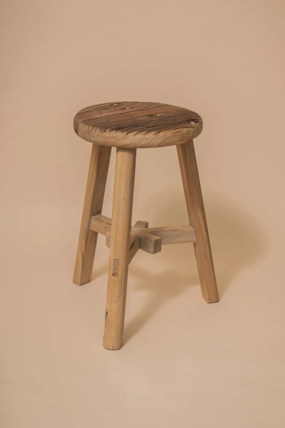 VINTAGE elm STOOL