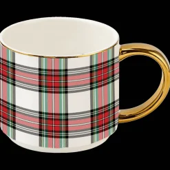 White Plaid 14 oz Mug